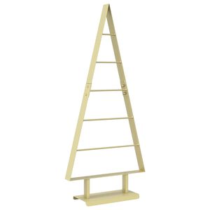 vidaXL Kovinsko božično drevesce KUOPIO 90 cm Jeklo Zlata