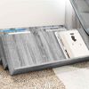 vidaXL Regal za revije Siva Sonoma 90 x 53 x 28,5 cm Konstruiran les