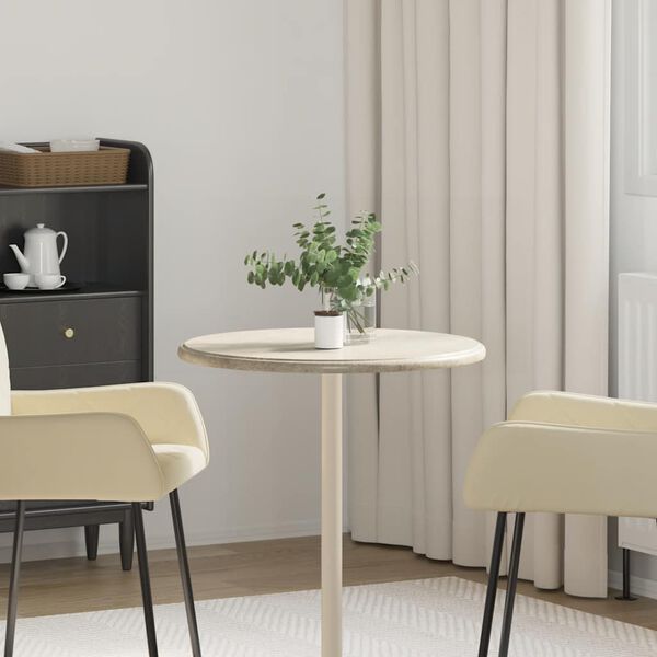 vidaXL Mizna plo&scaron;ča siva &Oslash; 60x2,5 cm marmor