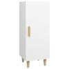 vidaXL Komoda bela 34,5x34x90 cm konstruiran les