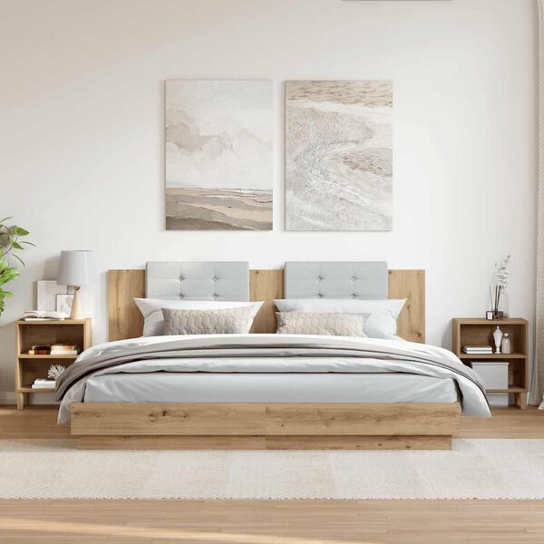 vidaXL Nočna omarica 2 kosa artisan hrast 40x30x50 cm inženirski les