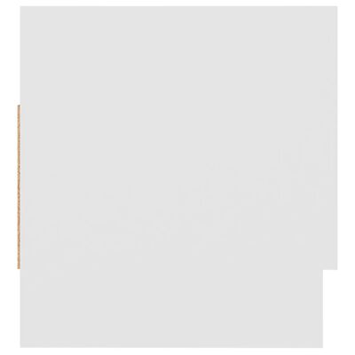vidaXL Garderobna omara bela 70x32,5x35 cm iverna plošča