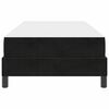vidaXL Postelja z vzmetnico z vzmetnico Črna 90 x 210 cm blago