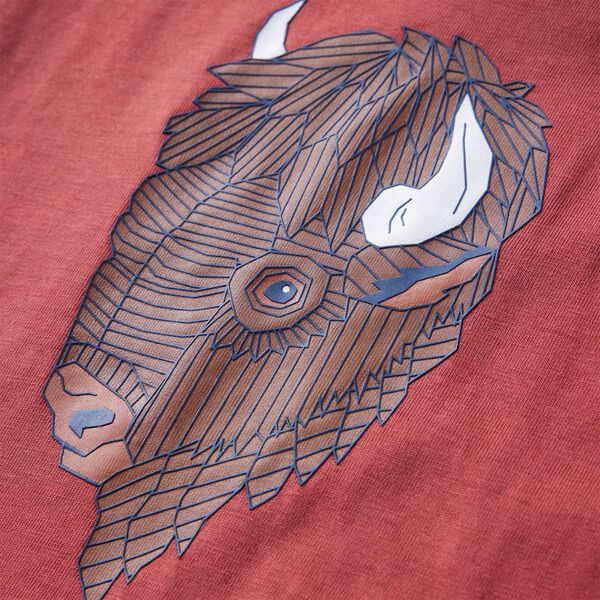 Otro&scaron;ka majica z dolgimi rokavi žgano rdeča 128