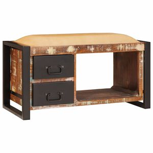 vidaXL Klop s prostorom za shranjevanje večbarvno 80 x 35 x 40 cm