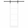 vidaXL Drsna vrata ORKDAL Bela in črna 78 x 232 cm