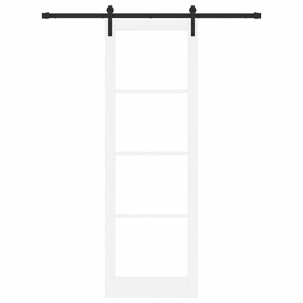 vidaXL Drsna vrata ORKDAL Bela in črna 78 x 232 cm