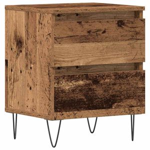 vidaXL Nočna omarica Star les 40 x 35 x 50 cm Konstruiran les