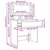 vidaXL Toaletne mize za spalnice Umetni hrast 80 x 39,6 x 135 cm