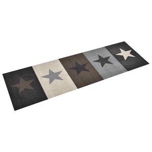 vidaXL Kuhinjska preproga pralna s potiskom zvezd 45x150 cm