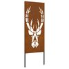 vidaXL Zaslon za zasebnost v vrtu Živalski potisk Rjav 50 x 140 cm