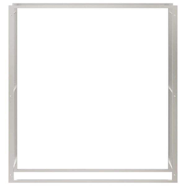 vidaXL Stojalo za drva 110x28x116 cm nerjaveče jeklo