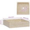 vidaXL Umivalnik krem 40x40x10 cm marmor