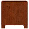 vidaXL Cvetlično korito z nogami zarjavelo 30x30x30 cm corten jeklo
