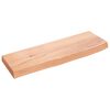 vidaXL Stenska polica svetlo rjava 60x20x4 cm trdna hrastovina