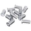 vidaXL Vijak 12 kos Srebrna M6 x 12 mm elezo