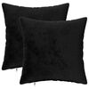 vidaXL Prevleka za blazino 2 pcs HEERLEN Črna 30 x 30 cm Flanel