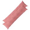 vidaXL Prevleka za blazino 2 pcs HEERLEN Roza 40 x 145 cm Žamet