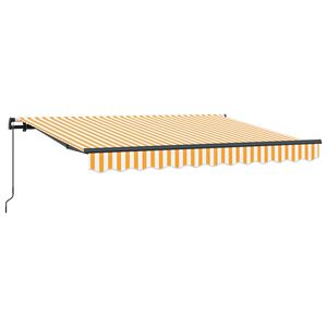 vidaXL Retraktilna tenda Rumena 250 x 200 cm blago