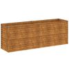 vidaXL Dvignjena vrtna greda 196x50x69 cm kortensko jeklo