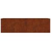 vidaXL Vrtna visoka greda 280x80x80 cm corten jeklo