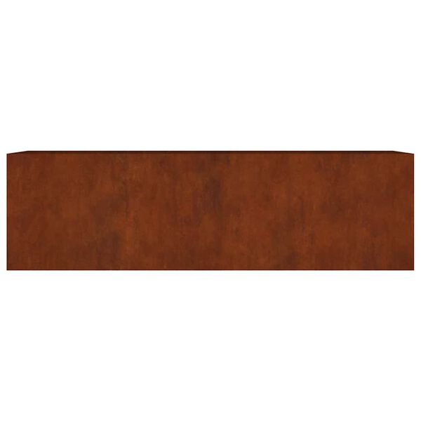 vidaXL Vrtna visoka greda 280x80x80 cm corten jeklo