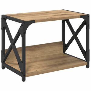 vidaXL Stojalo za tiskalnik Umetni hrast 44 x 26 x 31,5 cm