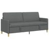 vidaXL Sofa s shrambo Temno siva 192 x 78 x 87 cm Poliester