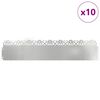 vidaXL Robniki za trato 10 pcs srebrna 103 x 0,05 x 22 cm