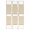 vidaXL Paravan 3-delni krem 105x165 cm blago