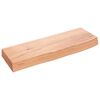 vidaXL Stenska polica svetlo rjava 60x20x6 cm trdna hrastovina