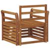 vidaXL Zunanja garnitura za sedenje Naravna 75,5 x 63 x 73 cm