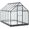 vidaXL Rastlinjak v vrtu z vrati Antracit 183,5 x 303,5 x 207 cm