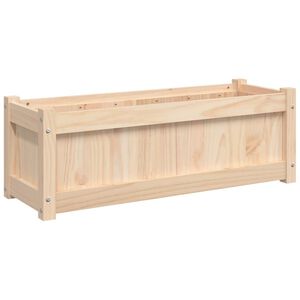 vidaXL Vrtno cvetlično korito 90x31x31 cm trdna borovina