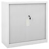 vidaXL Omara z drsnimi vrati siva 90x40x90 cm jeklo