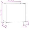 vidaXL Cvetlično korito z nogami 2 kosa zarjavelo 30x30x30 cm jeklo