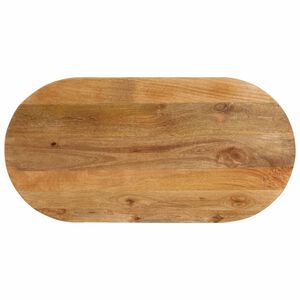 vidaXL Mizna plo&scaron;ča 80x40x3,8 cm ovalna trden mangov les