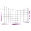 vidaXL Komplet ograje za ribnik 5 pcs Zelena 100 x 50 cm Jeklo