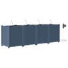 vidaXL Vrtni lonček 4 kos Siva 160 x 40 x 52 cm PP