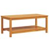 vidaXL Stranska miza Olje naravno 110 x 55 x 45 cm Masiven les akacije