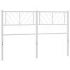 vidaXL Kovinsko vzglavje belo 120 cm