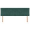 vidaXL Vzglavje z vzglavjem Temno zelena 160 cm Žamet