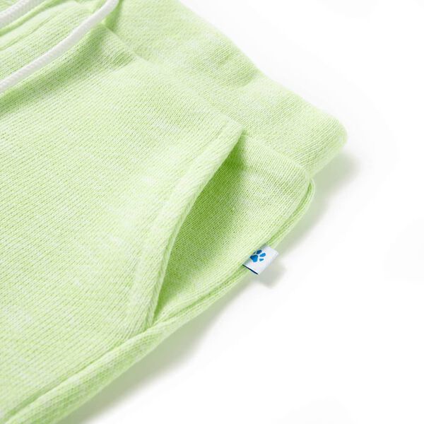 Otroške kratke hlače z vrvico neonsko rumene 92