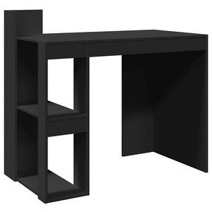 vidaXL Pisarni&scaron;ka pisalna miza črna 103,5x56,5x94 cm inž. les