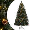 vidaXL Umetna novoletna jelka 300 LED diod 210 cm