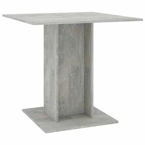 vidaXL Jedilna miza betonsko siva 80x80x75 cm iverna plo&scaron;ča