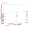 vidaXL Vzglavje Črna Orehovina 150 cm Konstruiran les