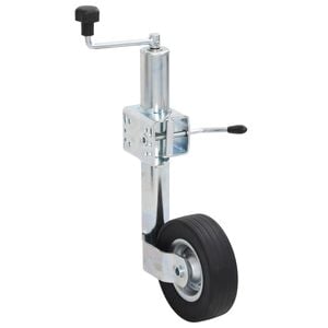 vidaXL Podporno kolo za prikolico z deljeno objemko 60 mm jeklo
