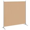 vidaXL 2-delni delilnik prostora Bež 348 x 180 cm Blago