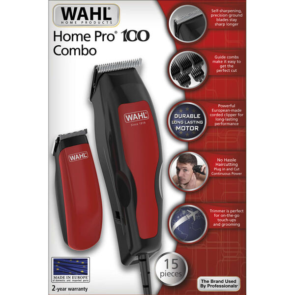 Wahl 15-delni strižnik za lase Home Pro 100 Combo